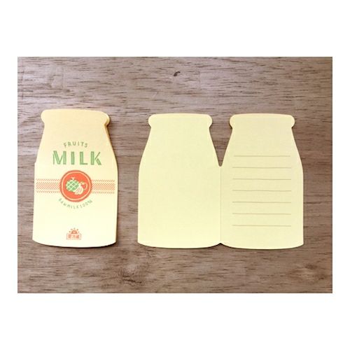 古川紙工 /  紙製麵包 水果牛奶 mini letter set