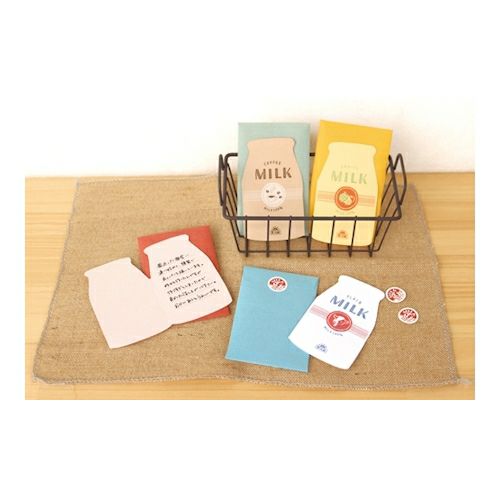 古川紙工 /  紙製麵包 咖啡牛奶 mini letter set