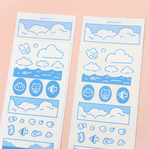 genieyoni / Sky and Ocean Gomgomi sticker 貼紙.