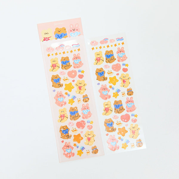 genieyoni / Twinkle Twinkle Gomgomi and friends sticker 貼紙.