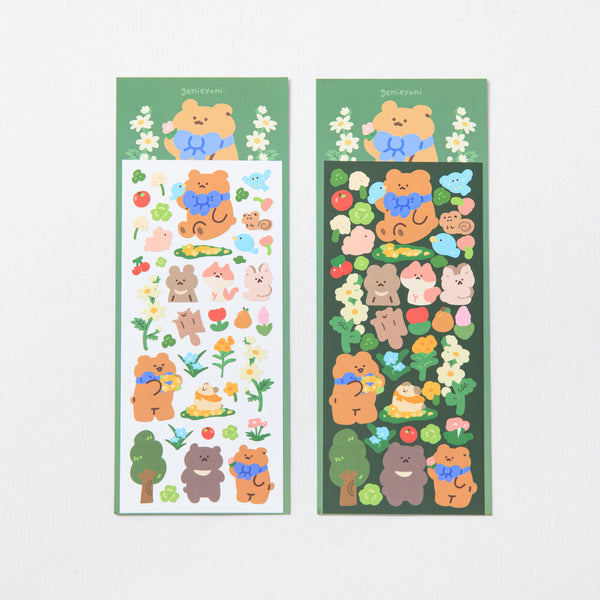 genieyoni / Gomgomi in the forest sticker 貼紙