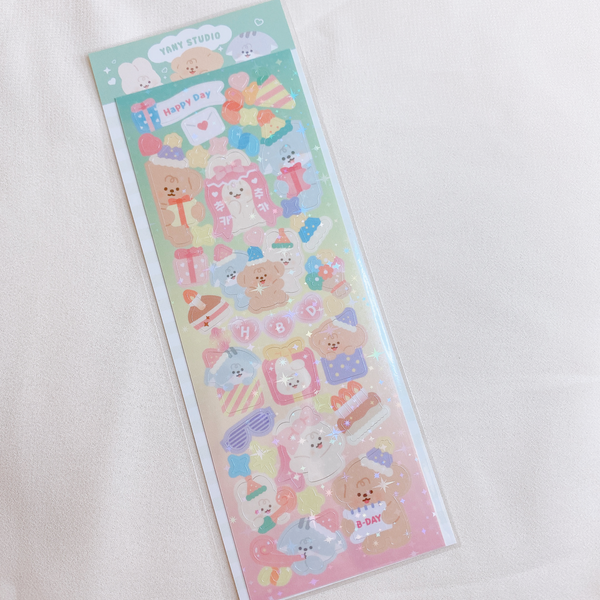 yany studio /Birthday Party stickers 貼紙.