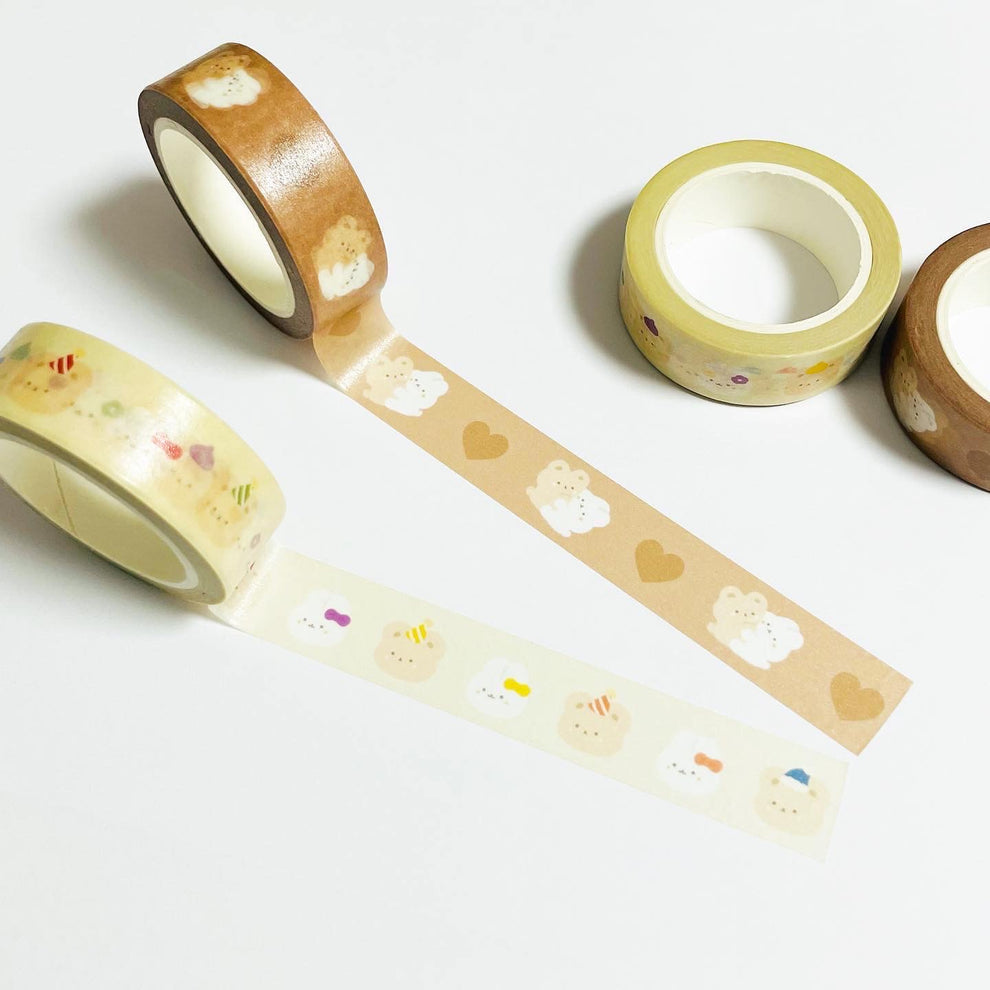 Studio Haneul / Masking tape Colorful faces 紙膠帶