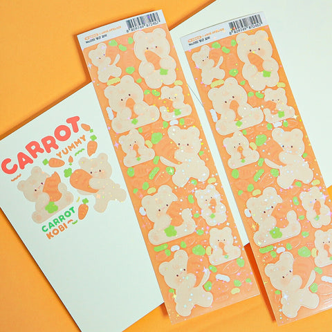 Joie Atelier / Star Glitter Carrot sticker 貼紙
