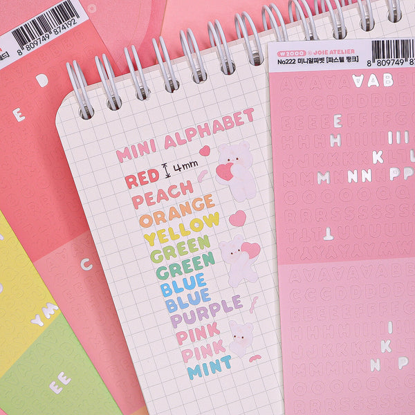 Joie Atelier / Pastel Mini Alphabets sticker 貼紙