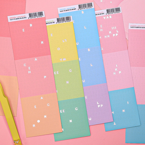 Joie Atelier / Pastel Mini Alphabets sticker 貼紙