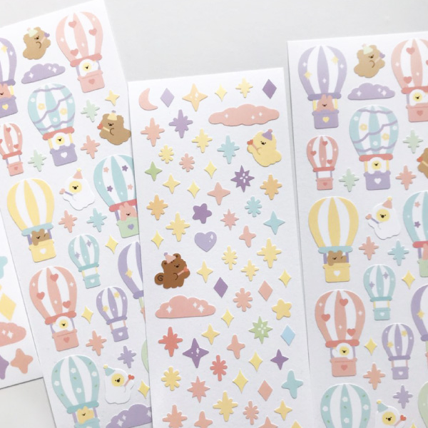 egugu /hot air ballon stickers 貼紙