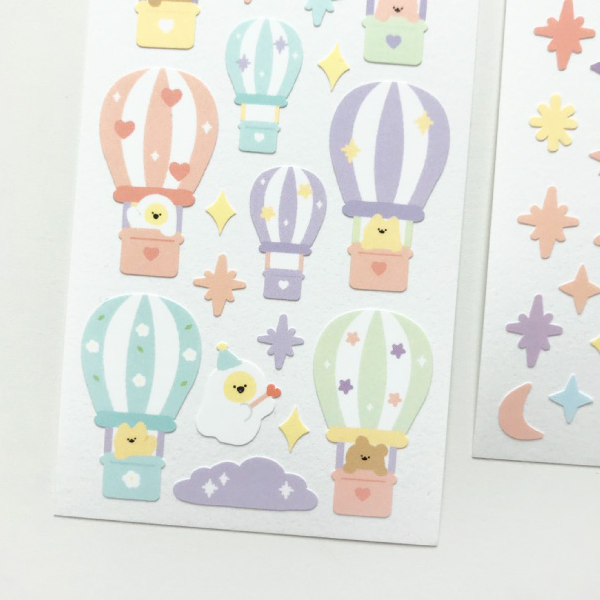 egugu /hot air ballon stickers 貼紙