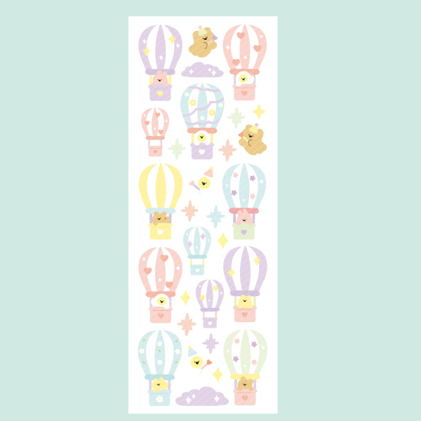 egugu /hot air ballon stickers 貼紙