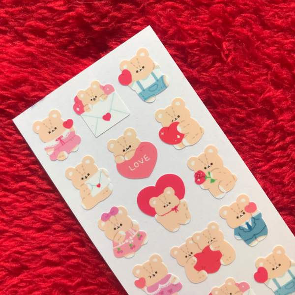 pompomroom/ sending love stickers 貼紙