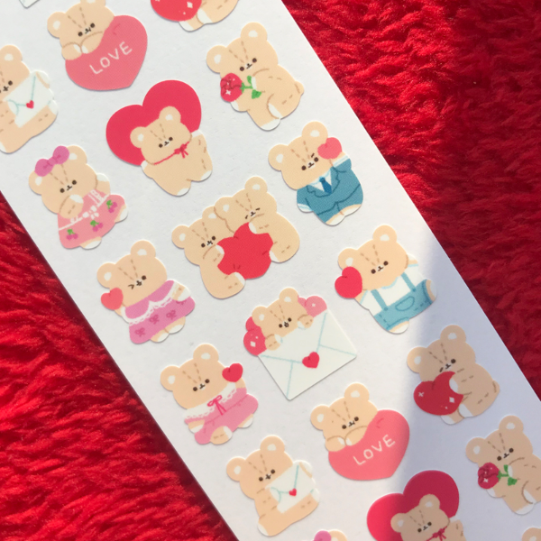 pompomroom/ sending love stickers 貼紙