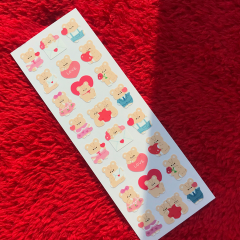 pompomroom/ sending love stickers 貼紙
