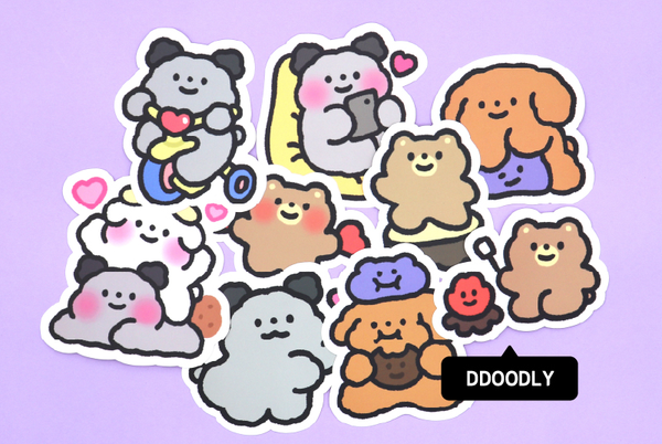 Ddoodly / Removable Sticker Set