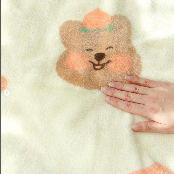 Young Forest /  Peach Baby Quokka Blanket