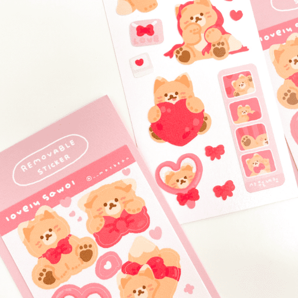 maybean /  Lovely Sawol sticker 貼紙