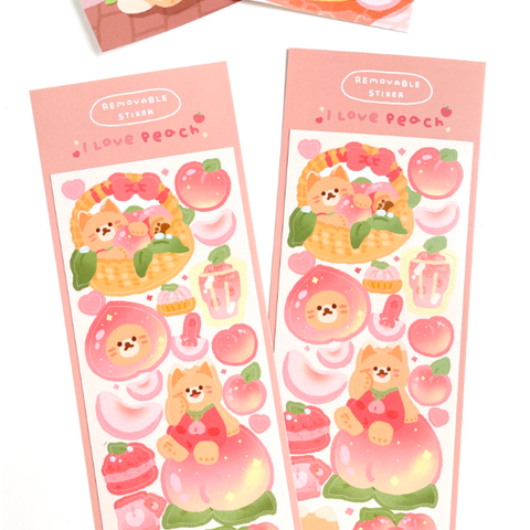 maybean / Peach sticker 貼紙