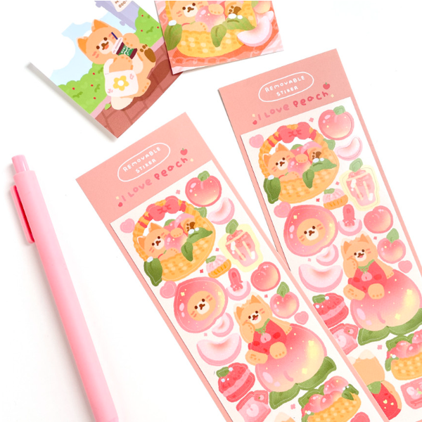 maybean / Peach sticker 貼紙