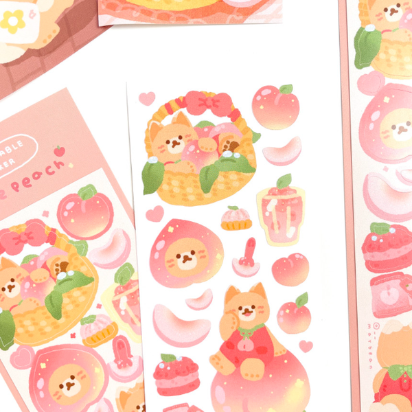 maybean / Peach sticker 貼紙