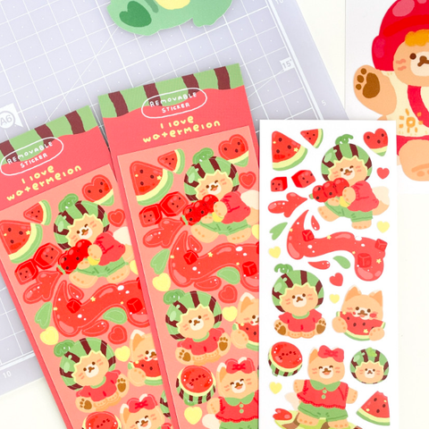 maybean / I love watermelon sticker 貼紙