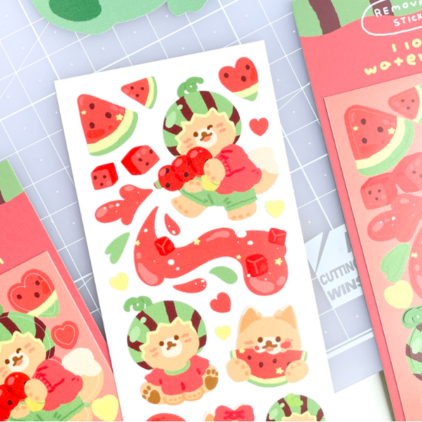 maybean / I love watermelon sticker 貼紙