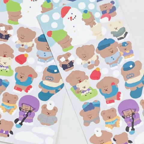 Moominzy / Snowy Mung Taeng  Village - Snowman Sticker 貼紙.