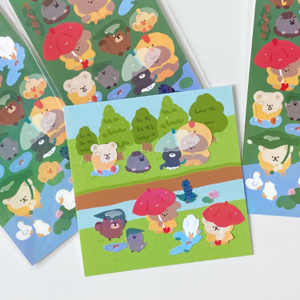 Moominzy / Rainy Day stickers 貼紙