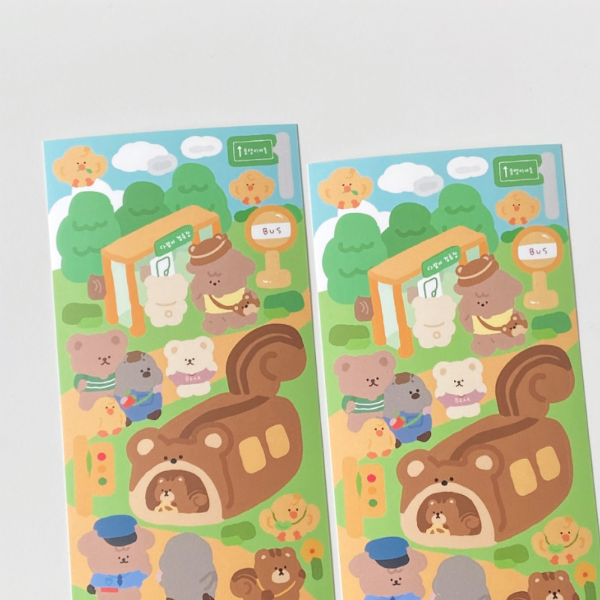 Moominzy / Forest Bus Stop stickers 貼紙