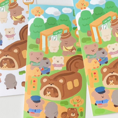 Moominzy / Forest Bus Stop stickers 貼紙