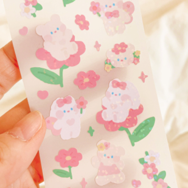 MONANI STUDIO / Pong Pong Flower Sticker 貼紙