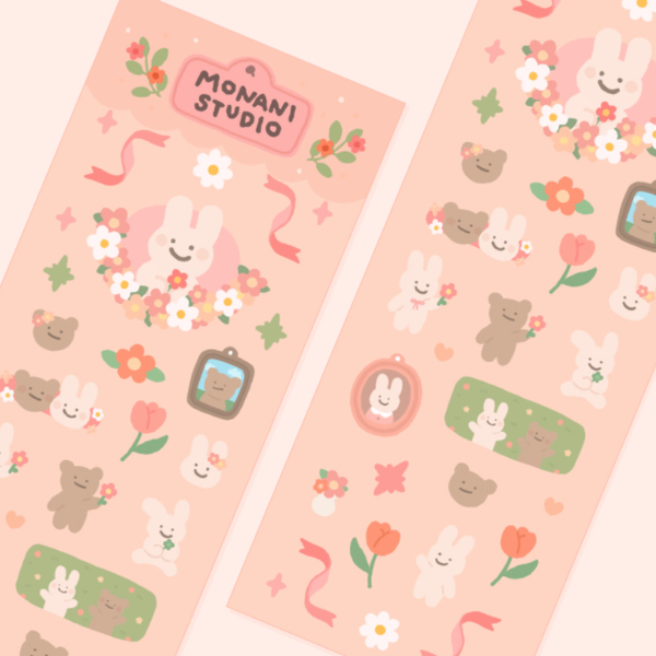 MONANI STUDIO / Peach Peach sticker  貼紙