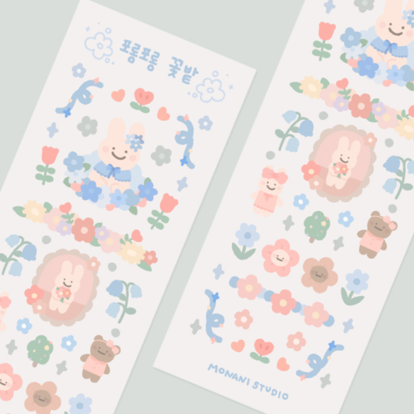 MONANI STUDIO / Flower Garden sticker 貼紙