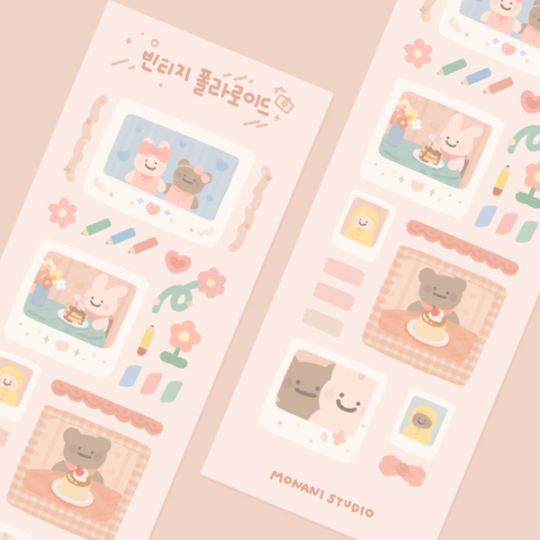 MONANI STUDIO / Vintage Polaroid stickers 貼紙