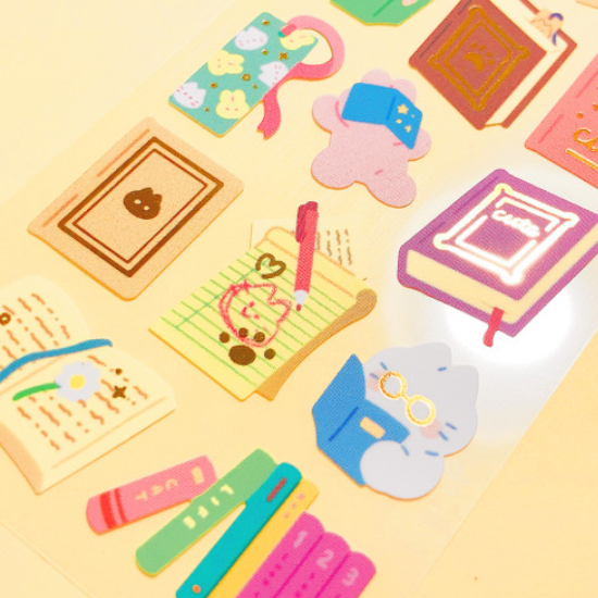 manta box / Glittering Cat Library sticker貼紙