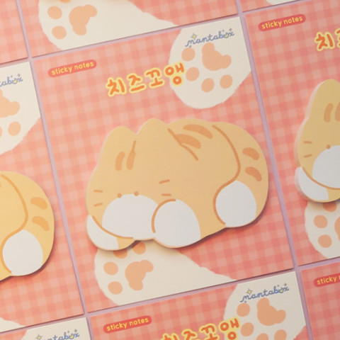 manta box / Cheese Cat sticky notes 便條貼