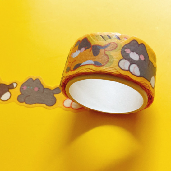 manta box / Running Cats Shaped Masking Tape 紙膠帶