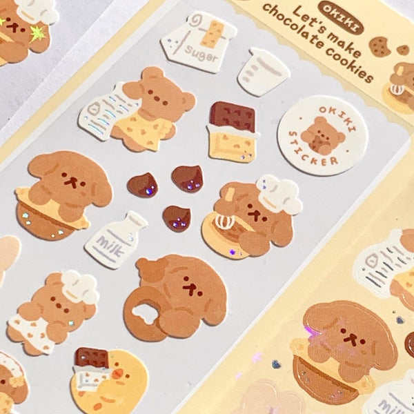 OKIKI / Let's make chocolate cookies stickers 貼紙