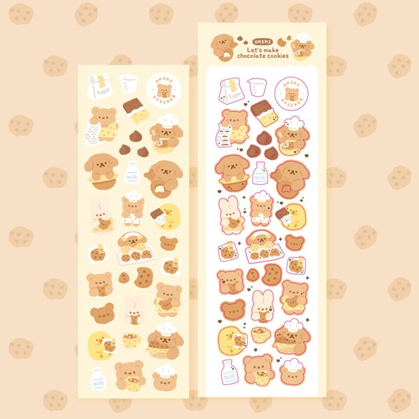 OKIKI / Let's make chocolate cookies stickers 貼紙