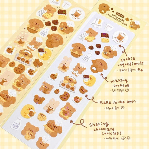 OKIKI / Let's make chocolate cookies stickers 貼紙