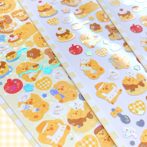 OKIKI / Pudding Akong stickers 貼紙