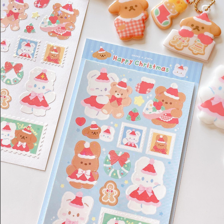 OKIKI / Happy Christmas stickers 貼紙