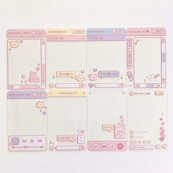 OKIKI / Polaroid card pack / computer and phone theme