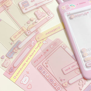 OKIKI / Polaroid card pack / computer and phone theme