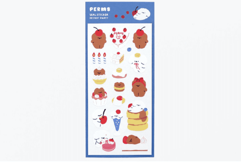 PERMS / dessert party 甜品派對貼紙