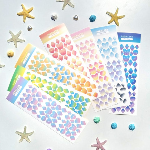 PROMLAND /  Line Glitter Gradient stickers 貼紙