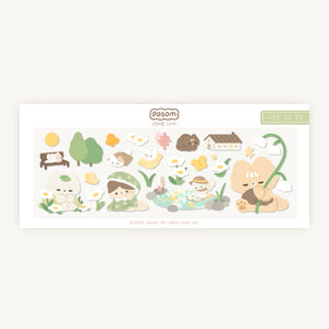 Posom /  Lazy afternoon flower garden stickers 貼紙