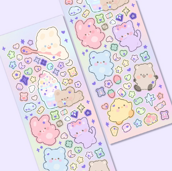 Rayeon Fancy / Marshmallow Stickers - aurora.