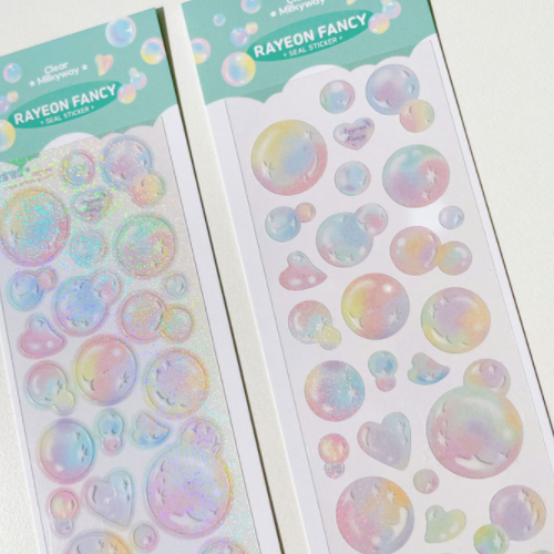 Rayeon Fancy / Bubble Stickers (Clear Milky Way) sticker.