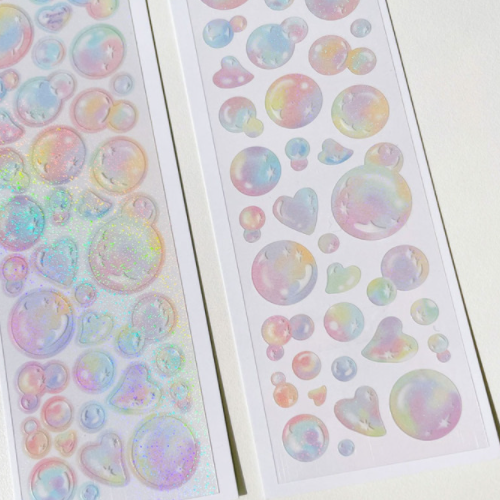 Rayeon Fancy / Bubble Stickers (Clear Milky Way) sticker.