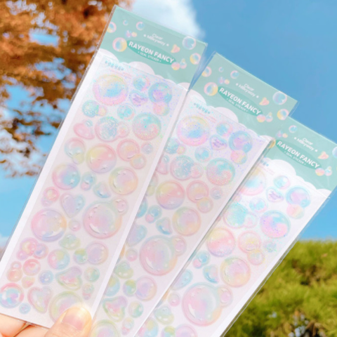 Rayeon Fancy / Bubble Stickers (Clear Milky Way) sticker.