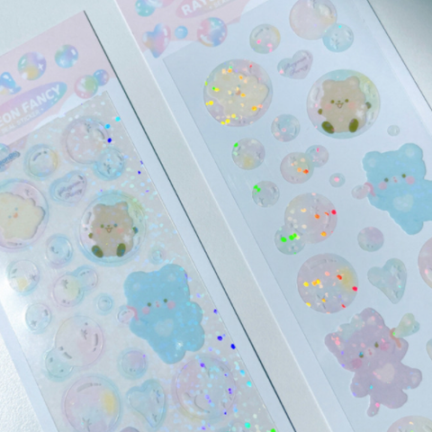 Rayeon Fancy / Soap Bubble Stickers - Clear Hologram 貼紙.